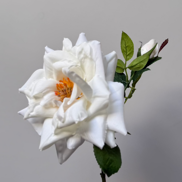 witte prachtige zijden roos-nepbloem-zijdenbloemen-kunsttak