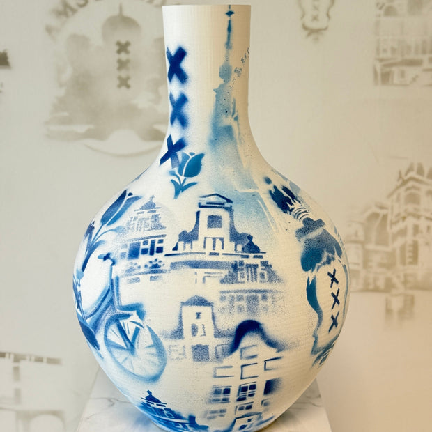 Vaas graffiti Amsterdam XL