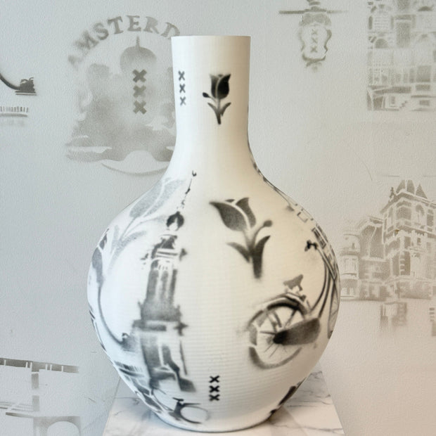 Vaas graffiti Amsterdam XL