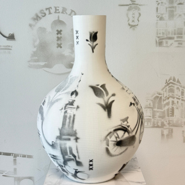 Vaas graffiti Amsterdam XL