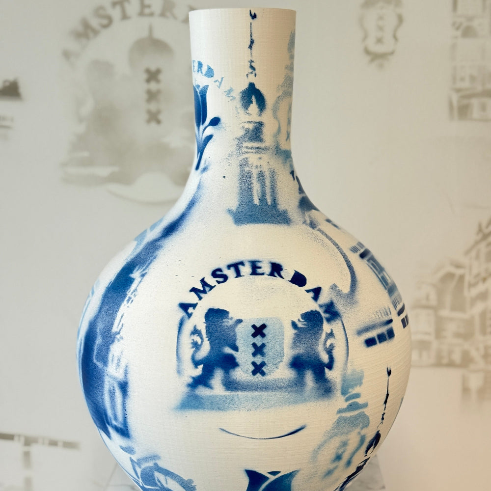 Vaas graffiti Amsterdam XL