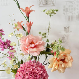 Boeket Dutch Master | Pastel zijden bloemen boeket | Amsterdam