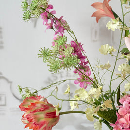 Boeket Dutch Master | Pastel zijden bloemen boeket | Amsterdam