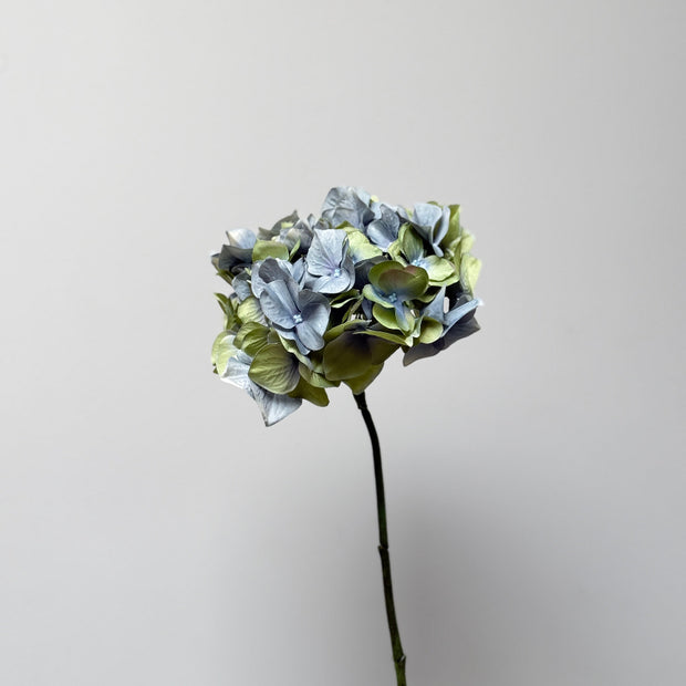 Kunstbloem hortentia met blauw groene bloemblaadjes